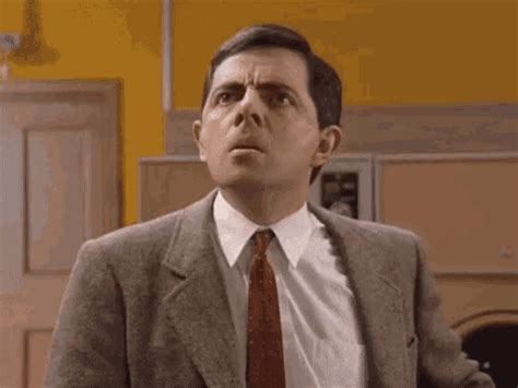 gifs mr bean|mr bean cheating gif.